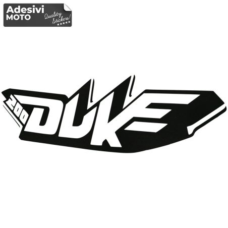 Ktm "Duke 200" Sticker Helmet-Sides-Fuel Tank-Tail-Fender