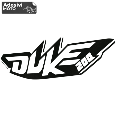 Ktm "Duke 200" Type 2 Sticker Helmet-Sides-Fuel Tank-Tail-Fender