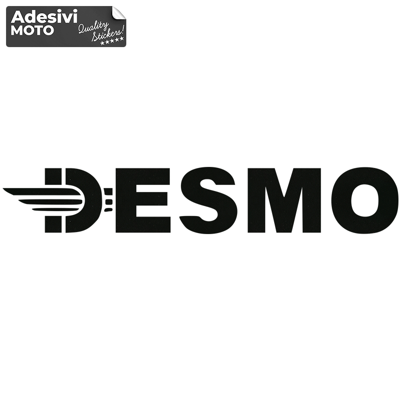 Adesivo Logo "Desmo" Challenge Serbatoio-Fiancate-Vasca-Codone-Casco