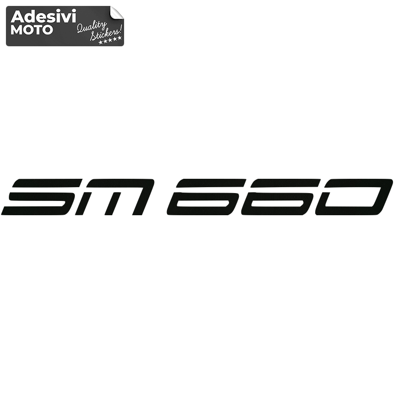 Adesivo KTM "SM 660" Tipo 2 Casco-Fiancate-Serbatoio-Codone-Parafango