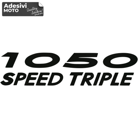 "1050 Speed Triple" Sticker Front-Tank-Fender-Helmet