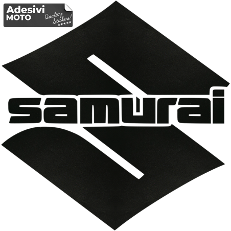 "Samurai" in the Suzuki Logo Sticker Bonnet-Doors-Sides