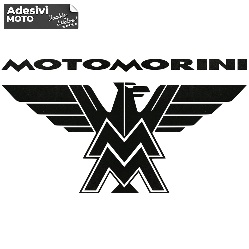 Logo + "Moto Morini"  Sticker Helmet-Sides-Fuel Tank-Tail-Fender