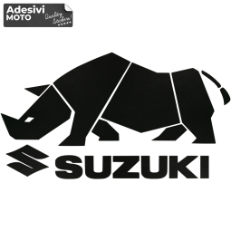 Adesivo Rinoceronte Suzuki Tipo 2 Sportelli-Carene-Cofano-Vetri