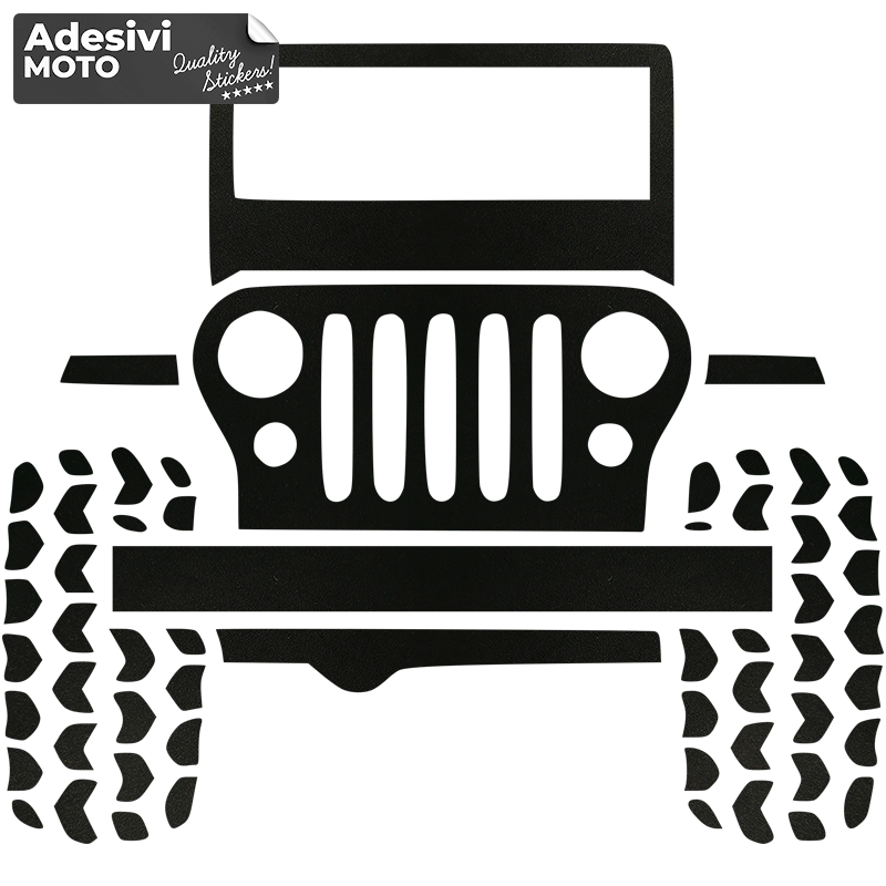 Off-Road Jeep Sticker Bonnet-Doors-Sides