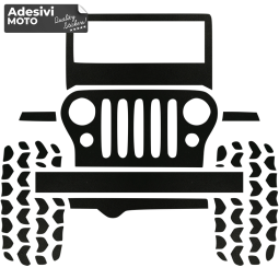 Autocollant Tout-terrain Jeep Capot-Compteurs-Côtés