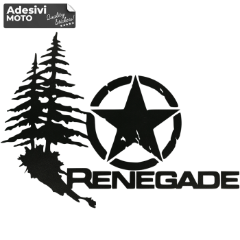 Adesivo Renegade + Montagne Cofano-Sportelli-Fiancate - Adesivi Moto