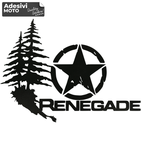 "Renegade" + Star + Forest Sticker Bonnet-Doors-Sides