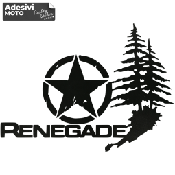 Autocollant "Renegade" + Étoile + Forêt Type 2 Capot-Compteurs-Côtés