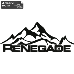 Autocollant "Renegade" + Montagnes Capot-Compteurs-Côtés