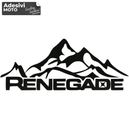 Autocollant "Renegade" + Montagnes Type 2 Capot-Compteurs-Côtés