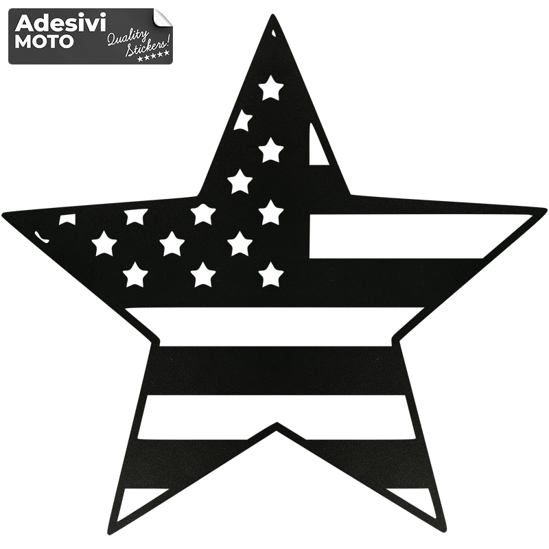 USA Star Sticker Fuel-Tank-Suitcases-Tail-Helmet