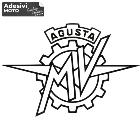 Autocollant Logo "MV Agusta" Réservoir-Côtés-Pare-brise-Queue-Casque