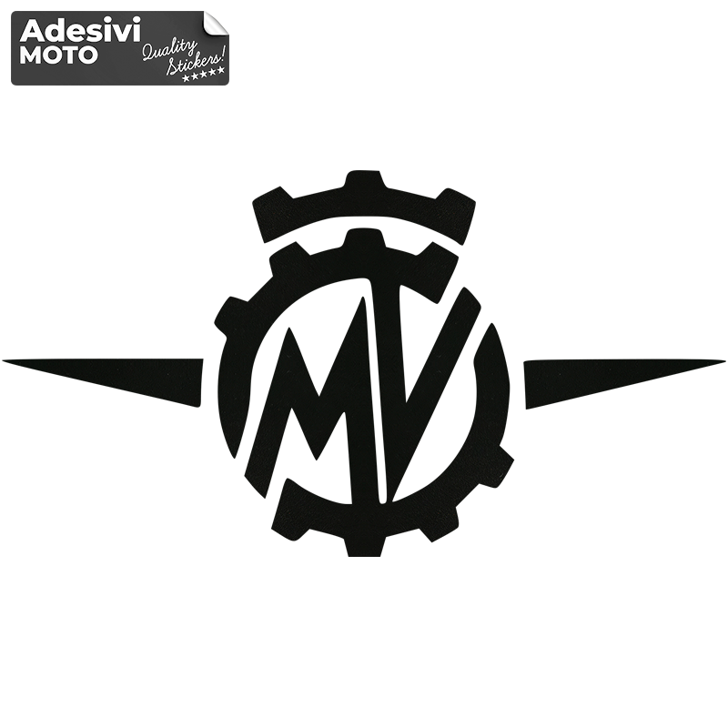 Adesivo Logo "MV Agusta" Tipo 4 Serbatoio-Fiancate-Cupolino-Codone-Casco