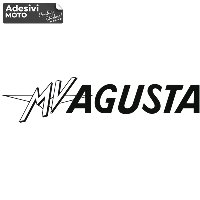 Adesivo Logo "MV Agusta" Tipo 5 Serbatoio-Fiancate-Cupolino-Codone-Casco