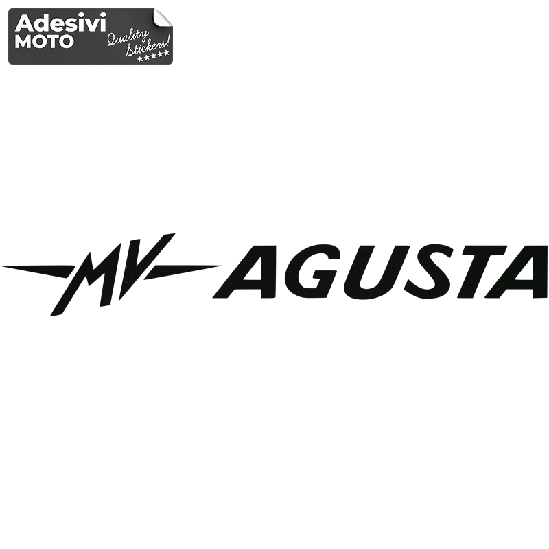 Adesivo Logo "MV Agusta" Tipo 6 Serbatoio-Fiancate-Cupolino-Codone-Casco