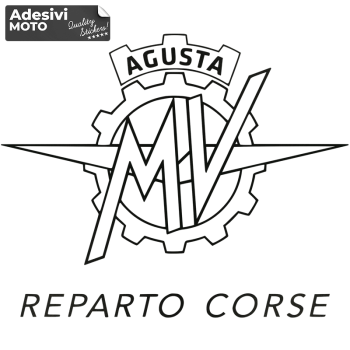 Autocollants Réservoir MV Agusta - Logos 14 Cm - Neuf Sous Film