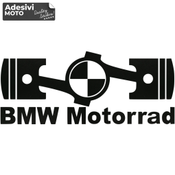 Autocollant Pistons + Logo + "BMW Motorrad" Réservoir-Valises-Casque-Aile