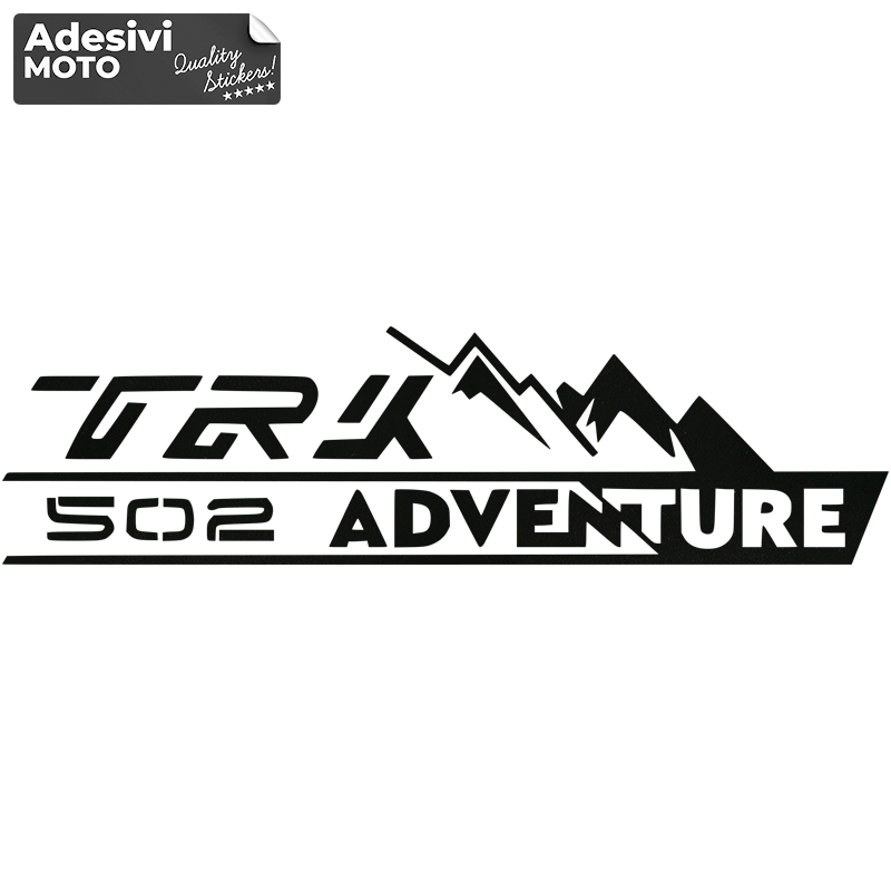 Adesivo "TRK 502 Adventure" + Montagne Casco-Serbatoio-Codone-Valigie