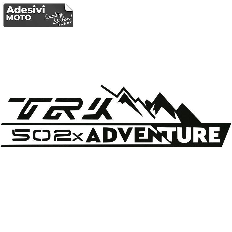 Adesivo "TRK 502X Adventure" + Montagne Casco-Serbatoio-Codone-Valigie
