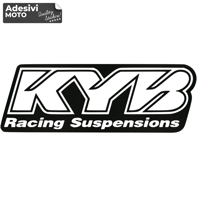 Autocollant "KYB Racing Suspension" Bras Oscillant-Queue-Aile-Casque