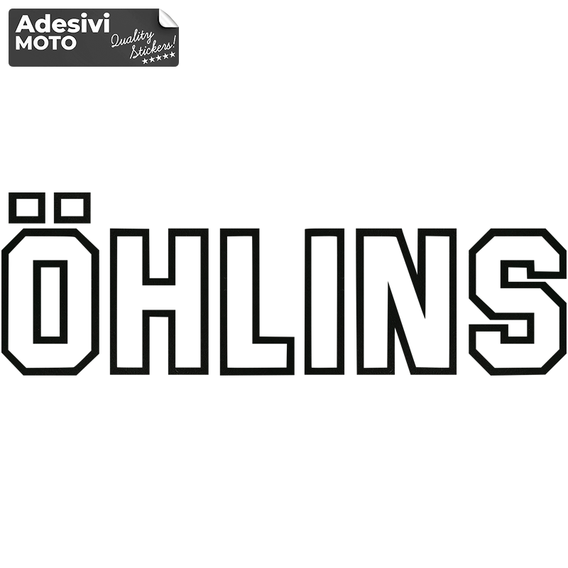 Adesivo "Ohlins" Tipo 4 Forcelle-Forcellone-Codone-Parafango