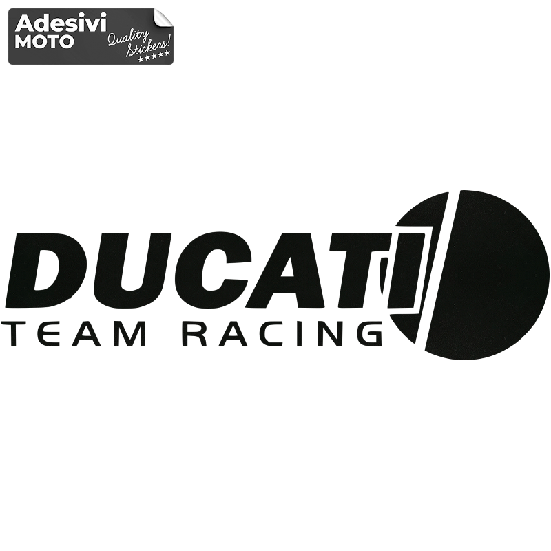Adesivo "Ducati Team Racing" Tipo 2 Serbatoio-Fiancate-Vasca-Codone-Casco