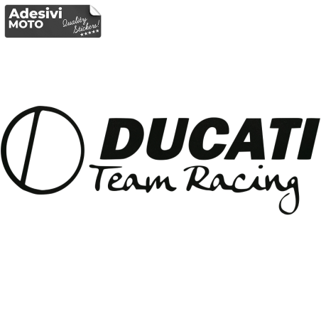 Adesivo "Ducati Team Racing" Tipo 5 Serbatoio-Fiancate-Vasca-Codone-Casco