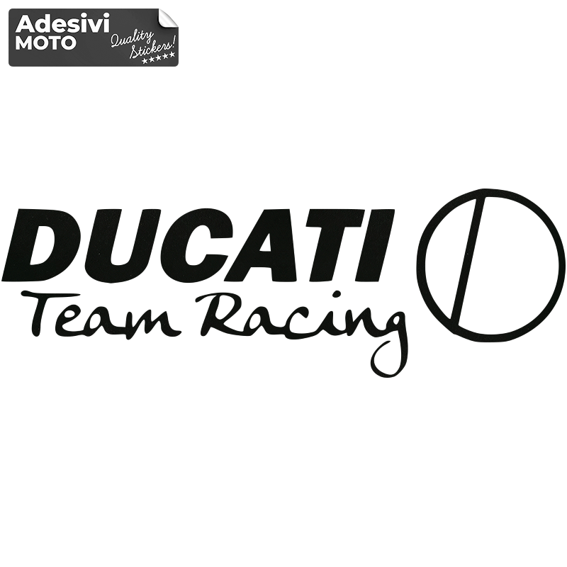 Adesivo "Ducati Team Racing" Tipo 6 Serbatoio-Fiancate-Vasca-Codone-Casco