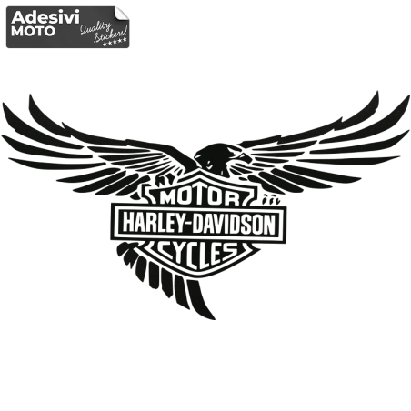 Adesivo Aquila "Harley Davidson Motor Cycles" Serbatoio-Parafango-Casco