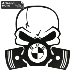 Skull Sticker with Gas Mask Bmw Sticker Fuel Tank-Fender-Helmet-Tuning