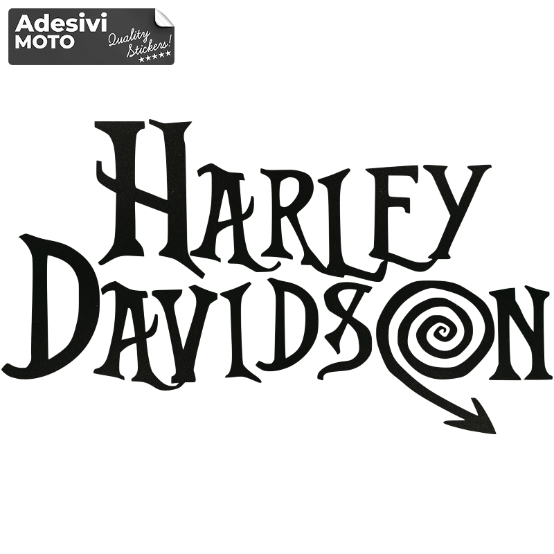 "Harley Davidson" Horror Sticker Fuel Tank-Helmet-Windshield