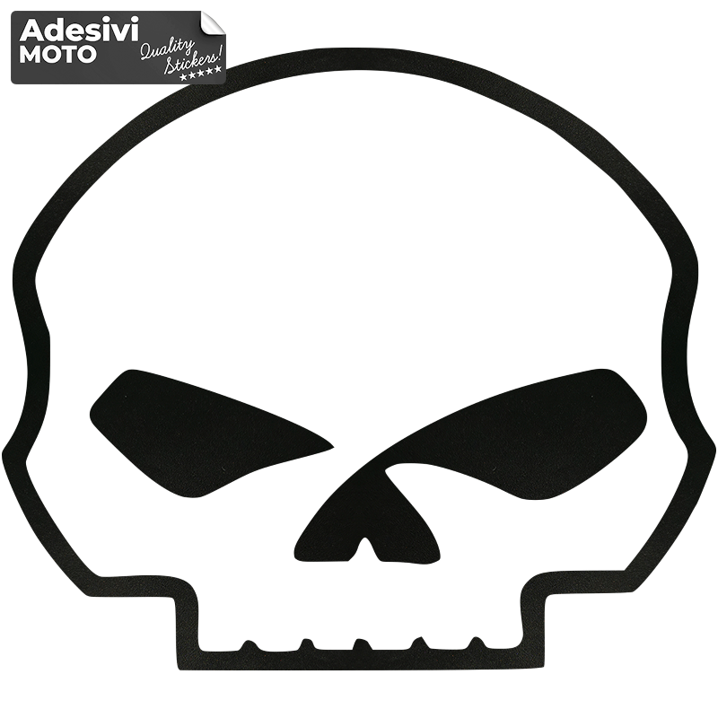 Harley Davidson Skull Sticker Windscreen-Tank-Fender-Helmet