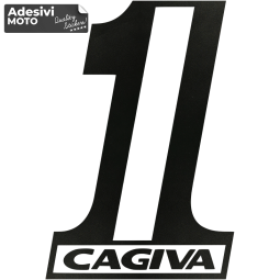 1 "Cagiva" Sticker Fuel Tank-Fender-Helmet-Tail-Sides