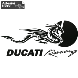Adesivo Drago + Logo + "Ducati Racing" Serbatoio-Fiancate-Vasca-Codone-Casco