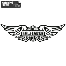 Autocollant "Harley Davidson Motor Cycles" Réservoir-Aile-Casque