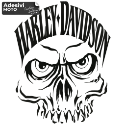 Autocollant Skull Couronne "Harley Davidson" Réservoir-Aile-Casque-Pare-brise