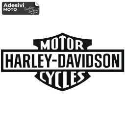 Adesivo "Harley Davidson Motor Cycles" Largo Serbatoio-Parafango-Casco
