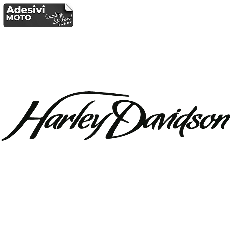 Adesivo Testo "Harley Davidson" Tipo 2 Serbatoio-Parafango-Casco-Cupolino