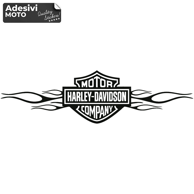 "Harley Davidson Motor Company" Modern Sticker Fuel Tank-Fender-Helmet