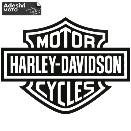 Adesivo Logo 'Harley Davidson Motor Cycles' Serbatoio-Parafango-Casco