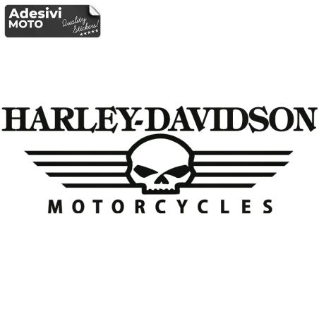 Autocollant "Harley Davidson Motorcycles" Skull Type 3 Réservoir-Aile-Casque