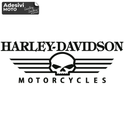"Harley Davidson Motorcycles" Skull Type 3 Sticker Fuel Tank-Fender-Helmet