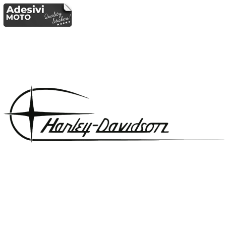 Adesivo "Harley Davidson Motor Cycles" Moderno Tipo 4 Cupolino-Casco