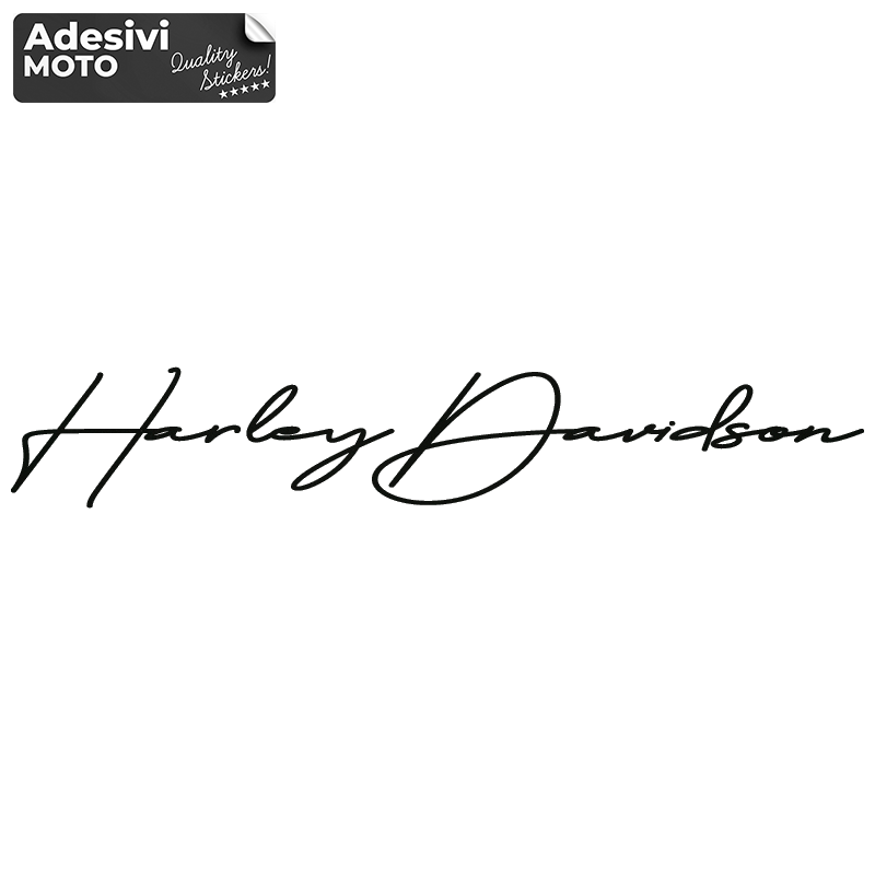 "Harley Davidson" Signature Sticker Fuel Tank-Fender-Helmet-Windshield