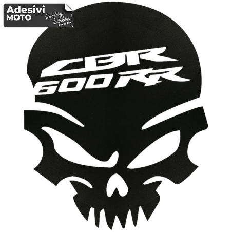 Skull "CBR 600 RR" Sticker Fuel Tank-Sides-Tip-Tail-Helmet
