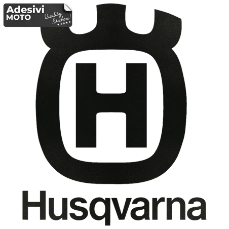 Adesivo Logo + 'Husqvarna' Tipo 2 Serbatoio-Codino-Fiancate-Casco