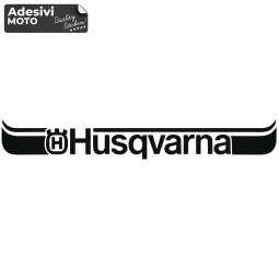 Logo + "Husqvarna" + Stripes Sticker Fuel Tank-Sides-Tail-Windshield-Helmet