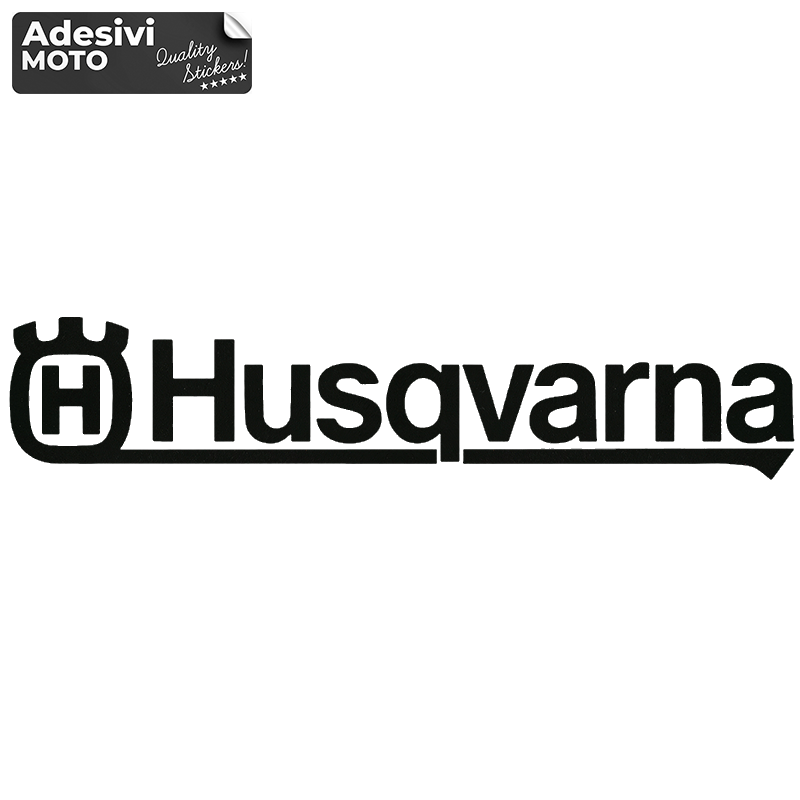 Adesivo Logo + "Husqvarna" + Linea Serbatoio-Fiancate-Codino-Cupolino-Casco
