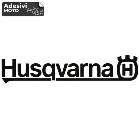 Adesivo Logo + "Husqvarna" + Linea Tipo 2 Serbatoio-Fiancate-Codino-Cupolino-Casco